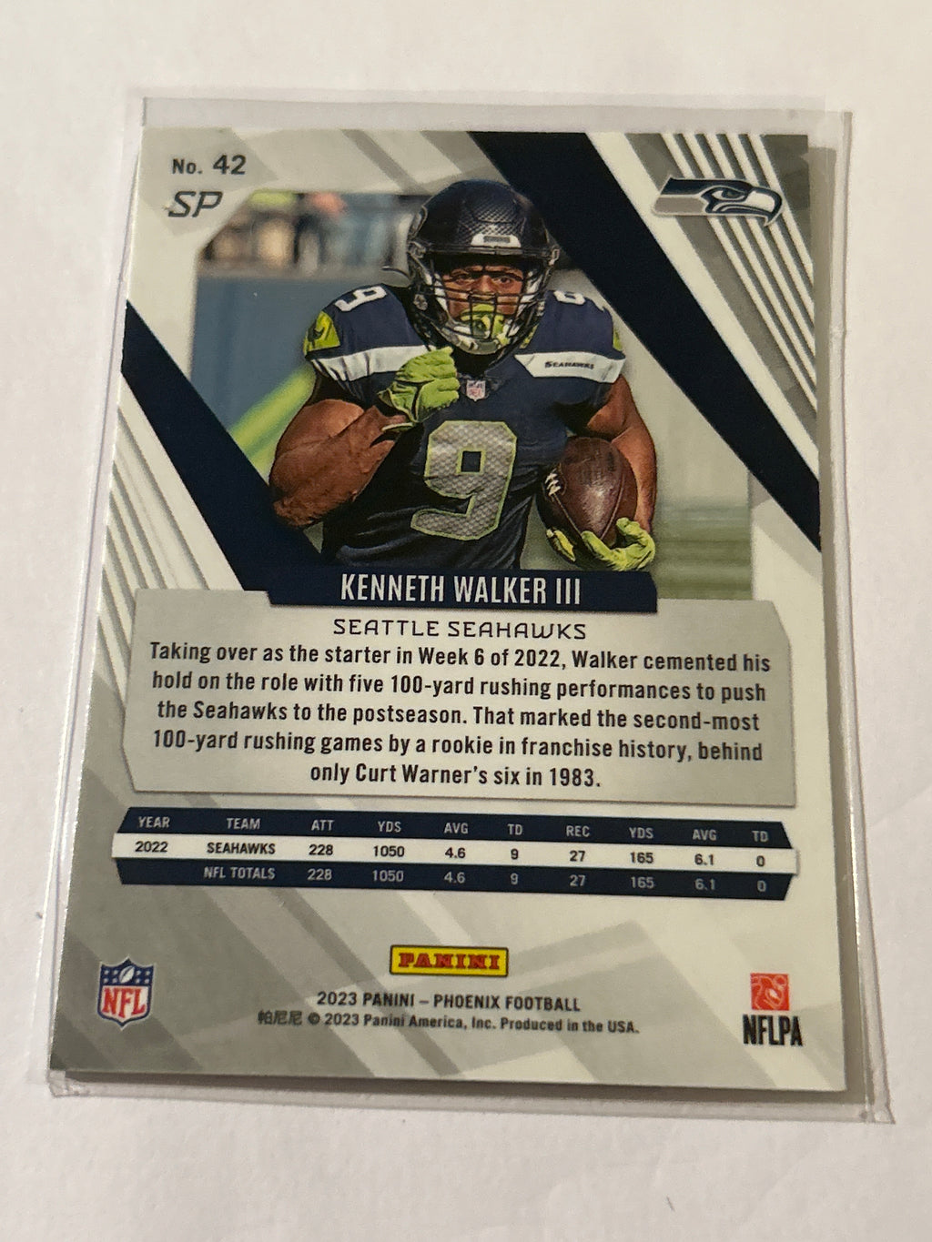 2023 Panini Phoenix - Kenneth Walker III #42 Silver Sp Variation