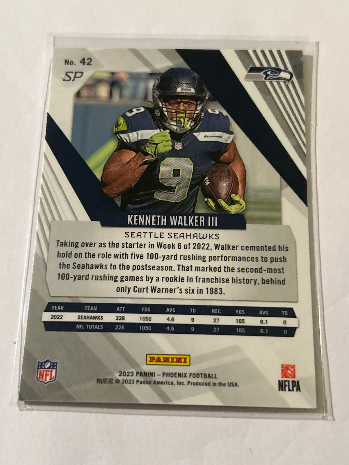 2023 Panini Phoenix - Kenneth Walker III #42 Silver Sp Variation
