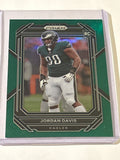 2022 Panini Prizm - Rookies Jordan Davis #371 Green Prizm (RC)