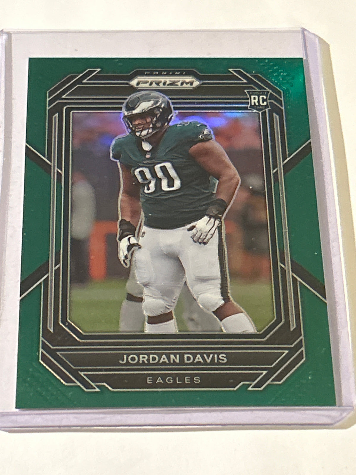 2022 Panini Prizm - Rookies Jordan Davis #371 Green Prizm (RC)