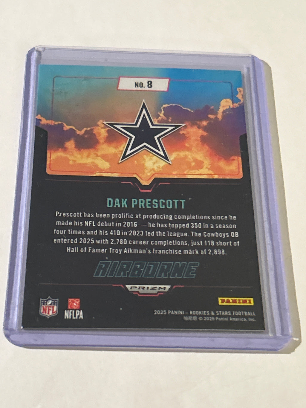 2025 Panini Rookies & Stars - Airborne Dak Prescott #8 Silver
