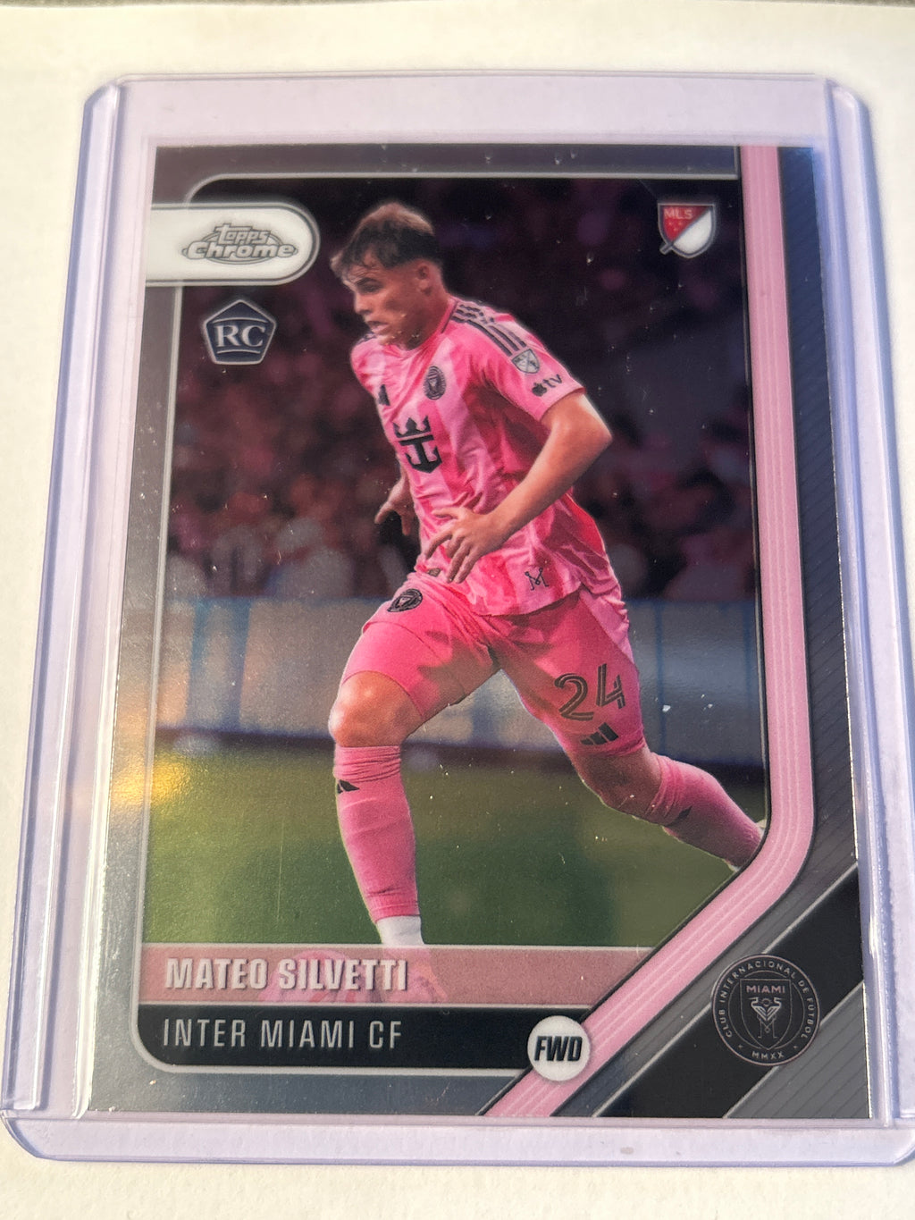 2025 Topps Chrome MLS Mateo Silvetti (RC) Rookie Inter Miami CF Forward