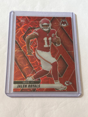 2025 Panini Mosaic - Rookies Jalen Royals #313 Red Scope Prizm (RC)