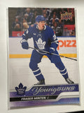 2023-24 Upper Deck Series 2 Young Guns #482 Fraser Minten (RC) Jumbo Toronto Maple Leafs Boston Bruins