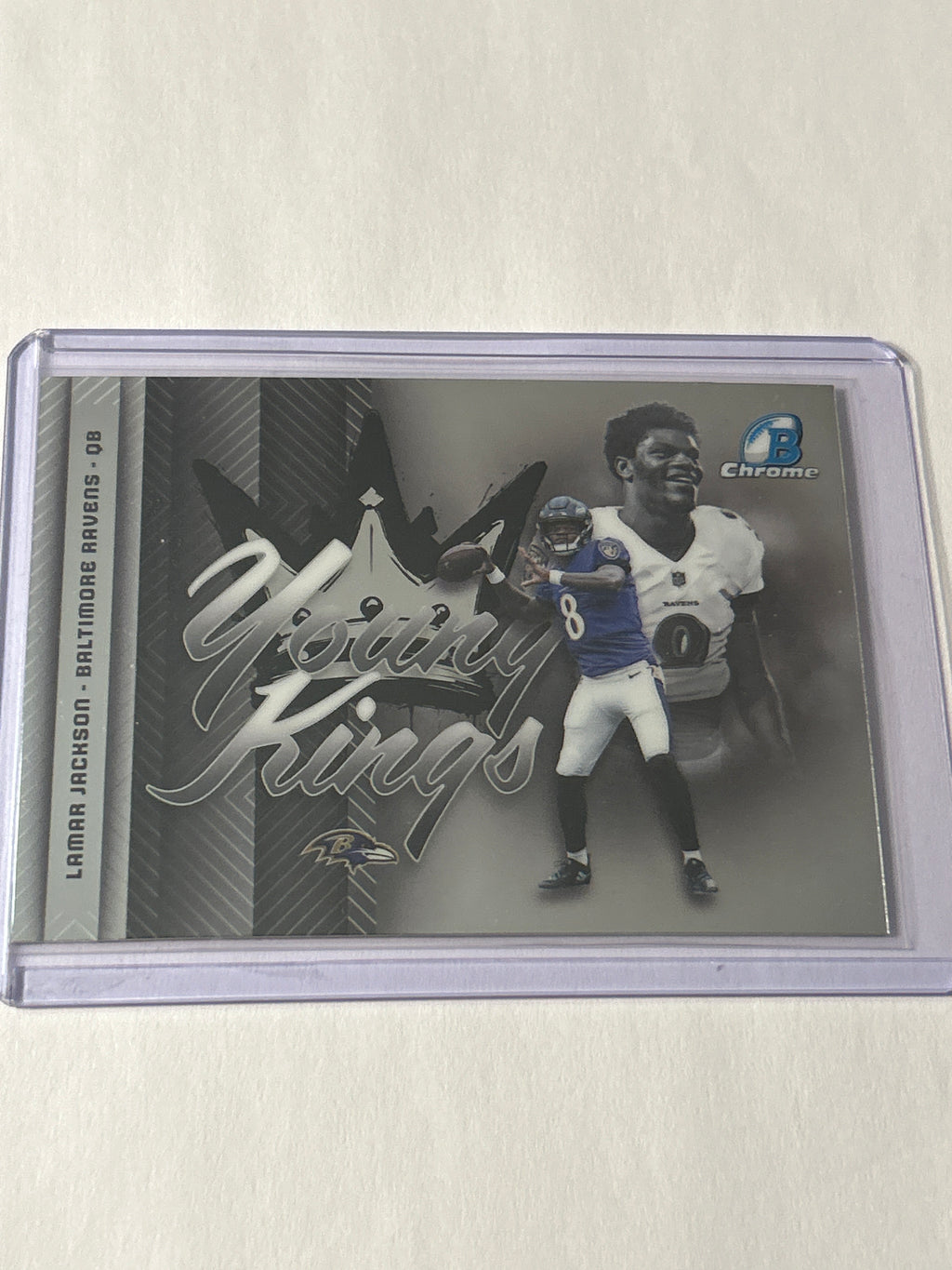 2026 Bowman Chrome Lamar Jackson Young Kings Insert Baltimore Ravens