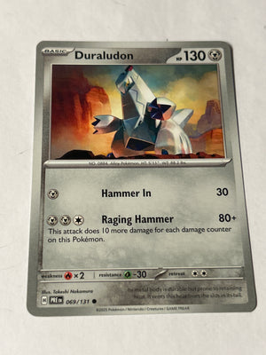 2025 Pokemon Prismatic Evolutions Duraludon #069/131 Common