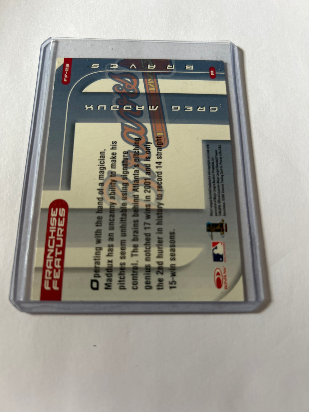 2002 Donruss Fan Club - Franchise Features Greg Maddux #FF-23