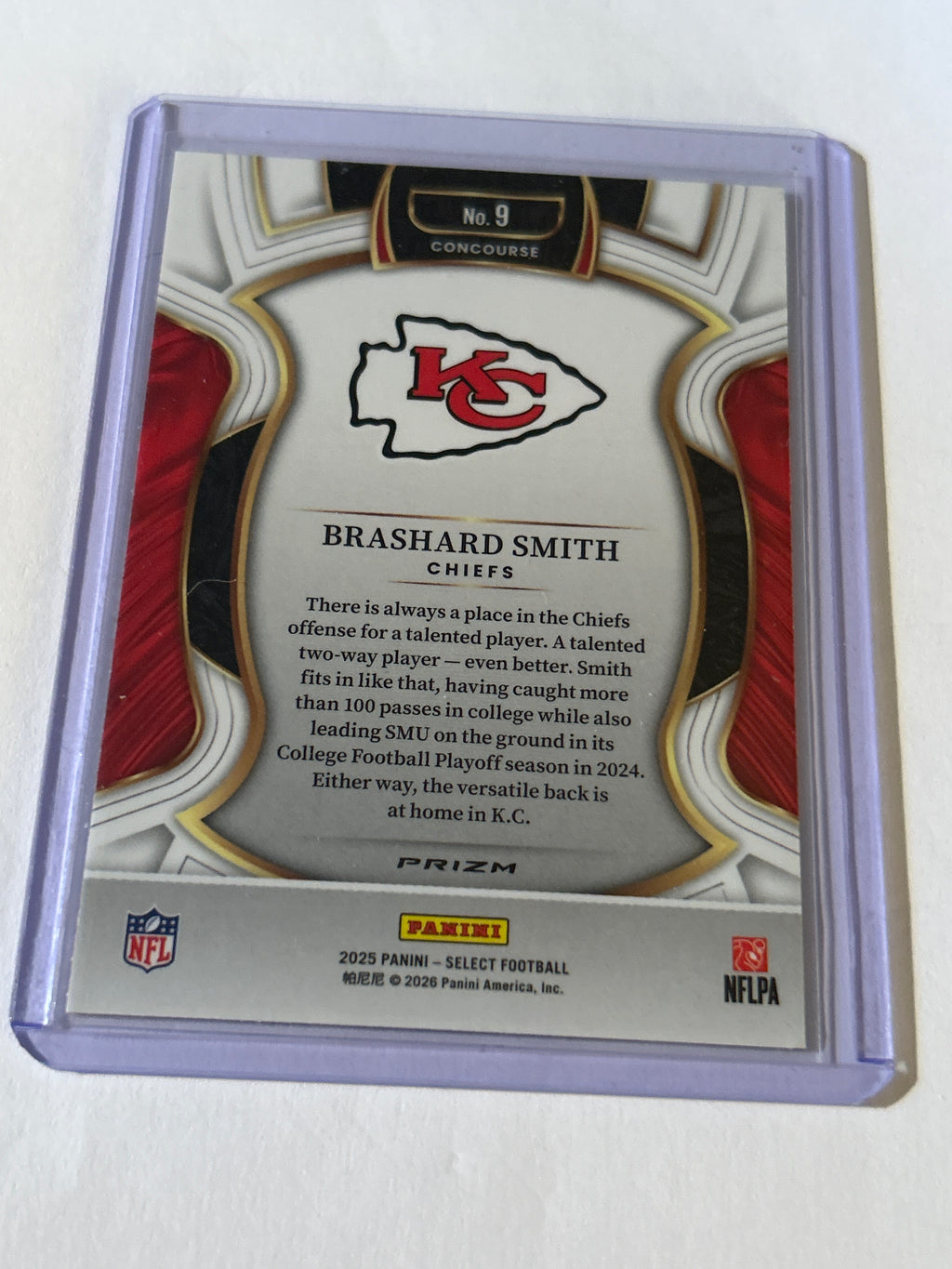 2025 Panini Select - Concourse Brashard Smith #9 Green & Yellow Shock Prizm (RC)