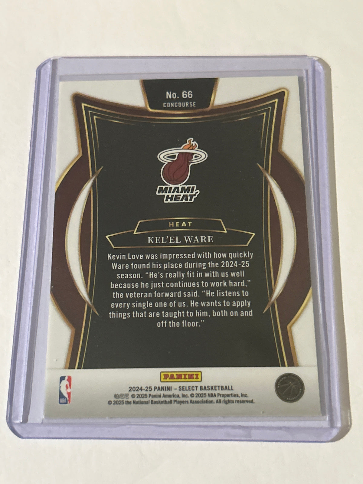 2024-25 Panini Select - Concourse Kel'el Ware #66 Blue Prizm (RC)