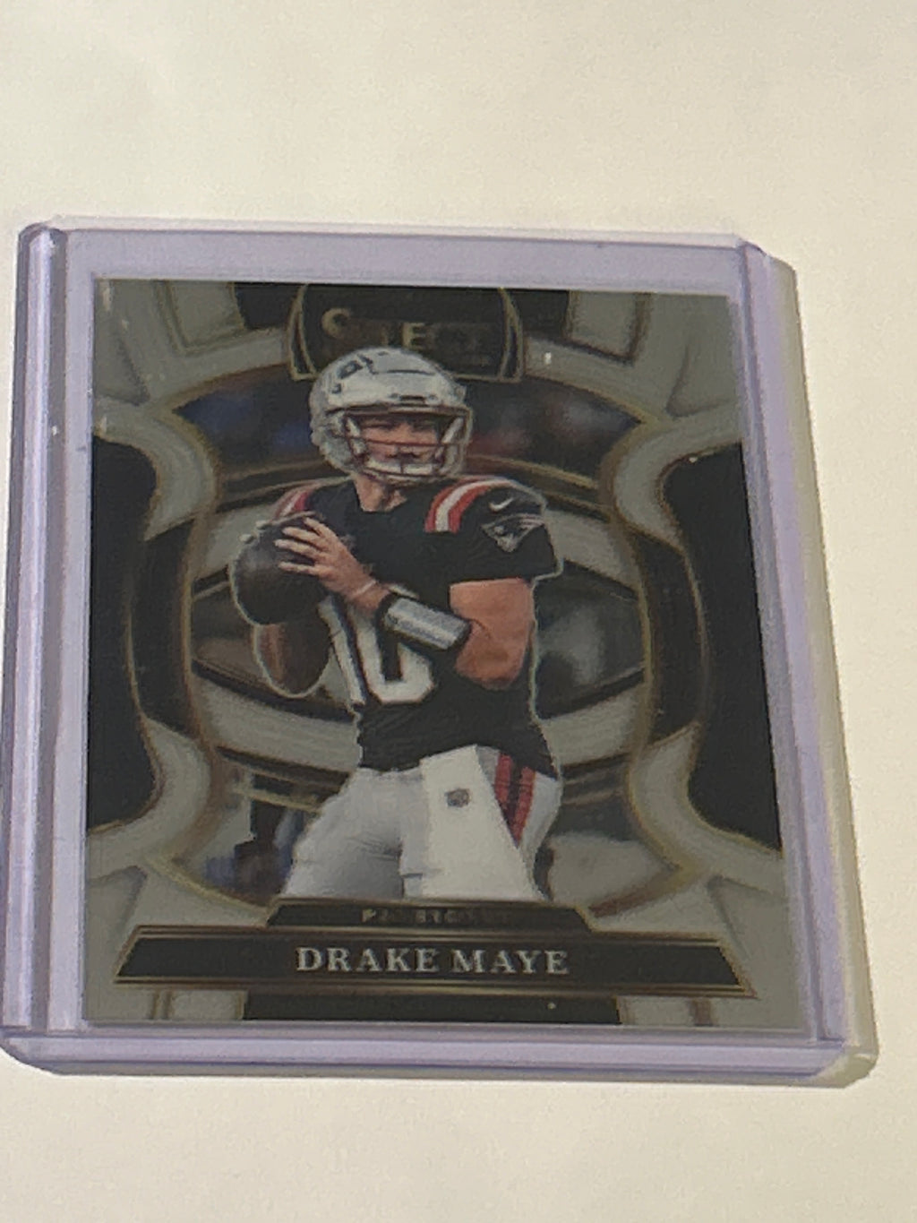 2025 Panini Select - Concourse Drake Maye #80 Black & Green Shock Prizm