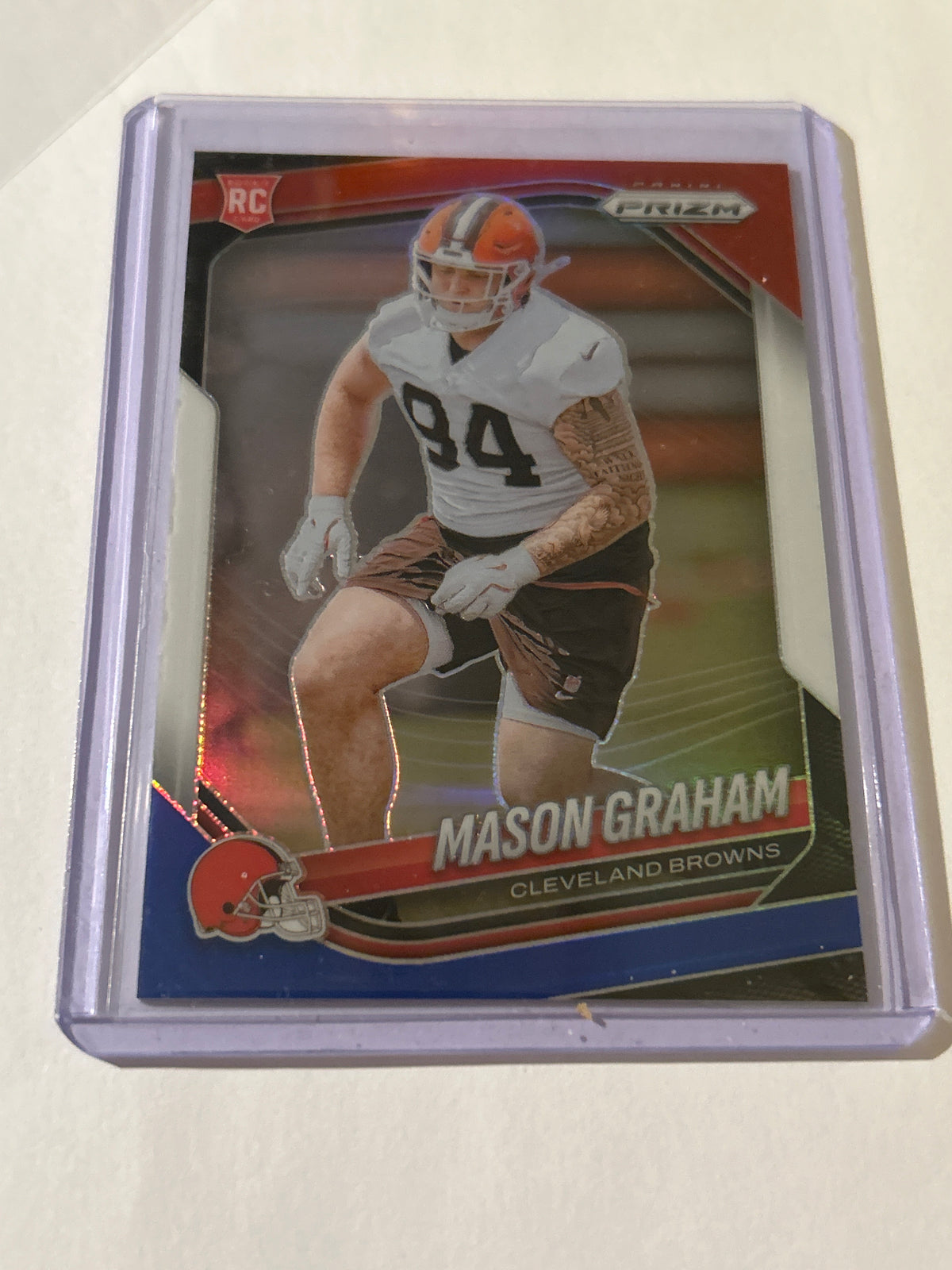 2025 Panini Prizm - Rookies Mason Graham #354 Red White & Blue Prizm (RC)