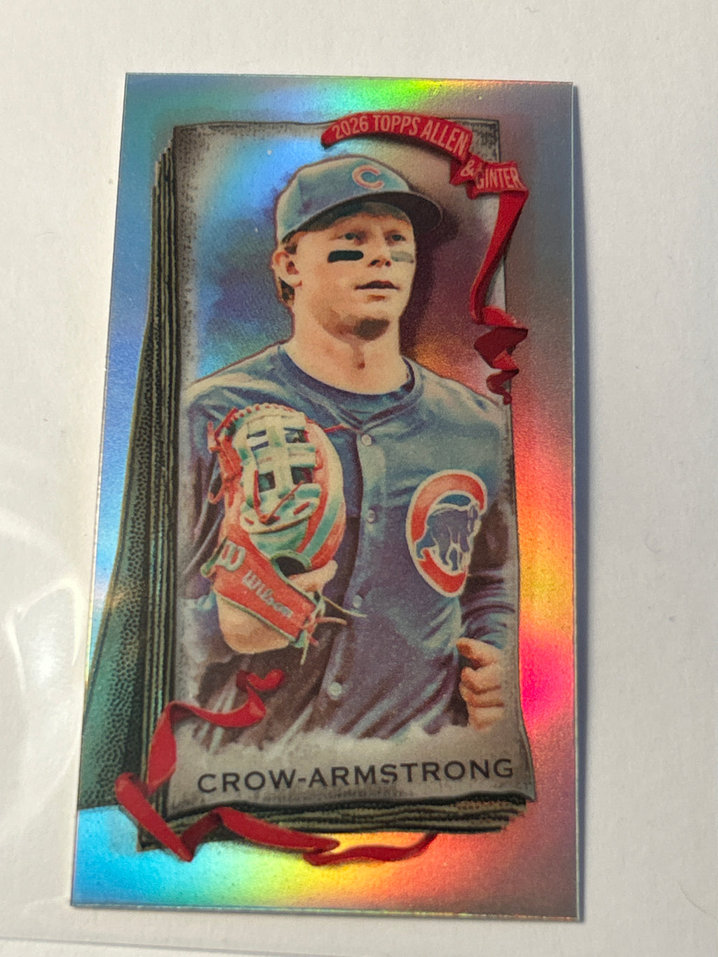2026 Topps Allen & Ginter Pete Crow-Armstrong Mini Foil Parallel #15 Chicago Cubs