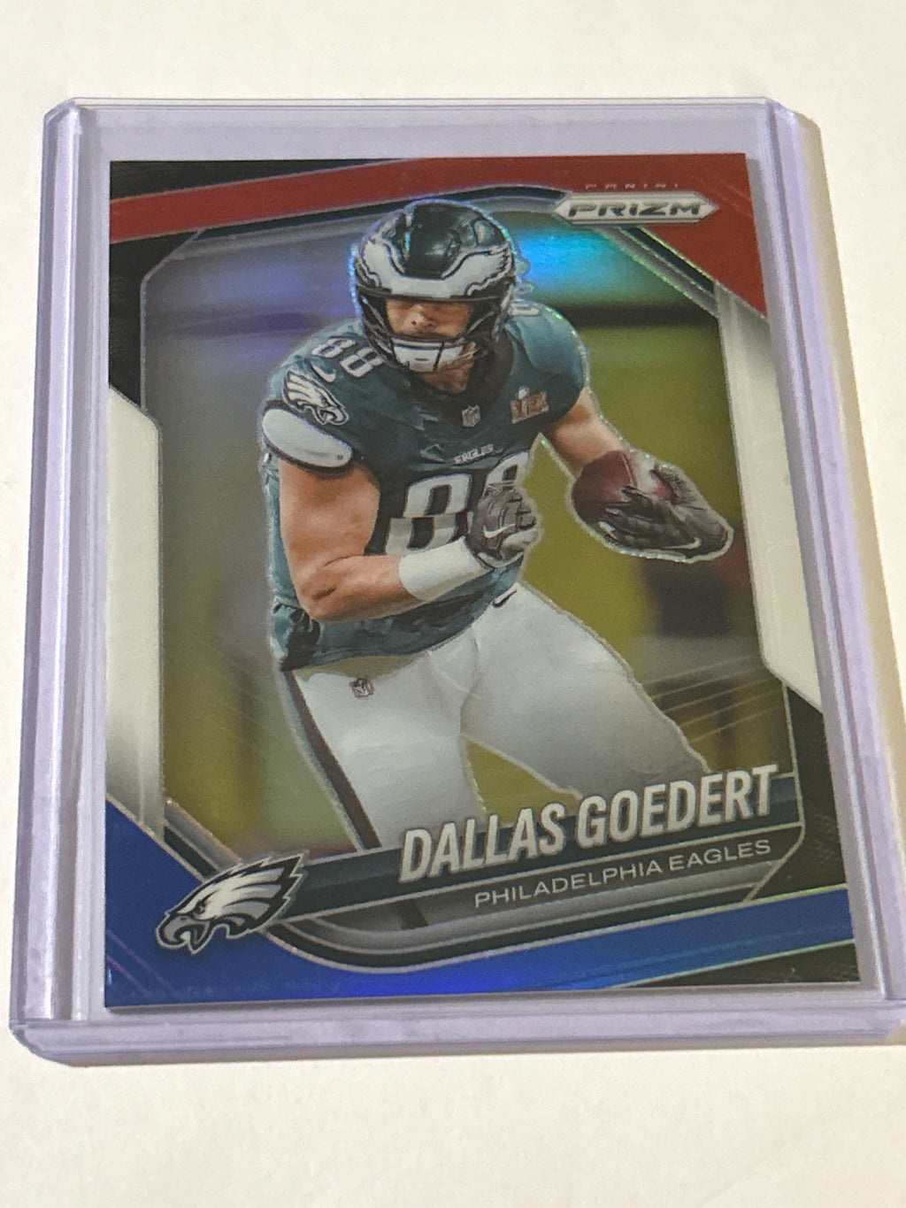 2025 Panini Prizm - Dallas Goedert #234 Red White & Blue Prizm