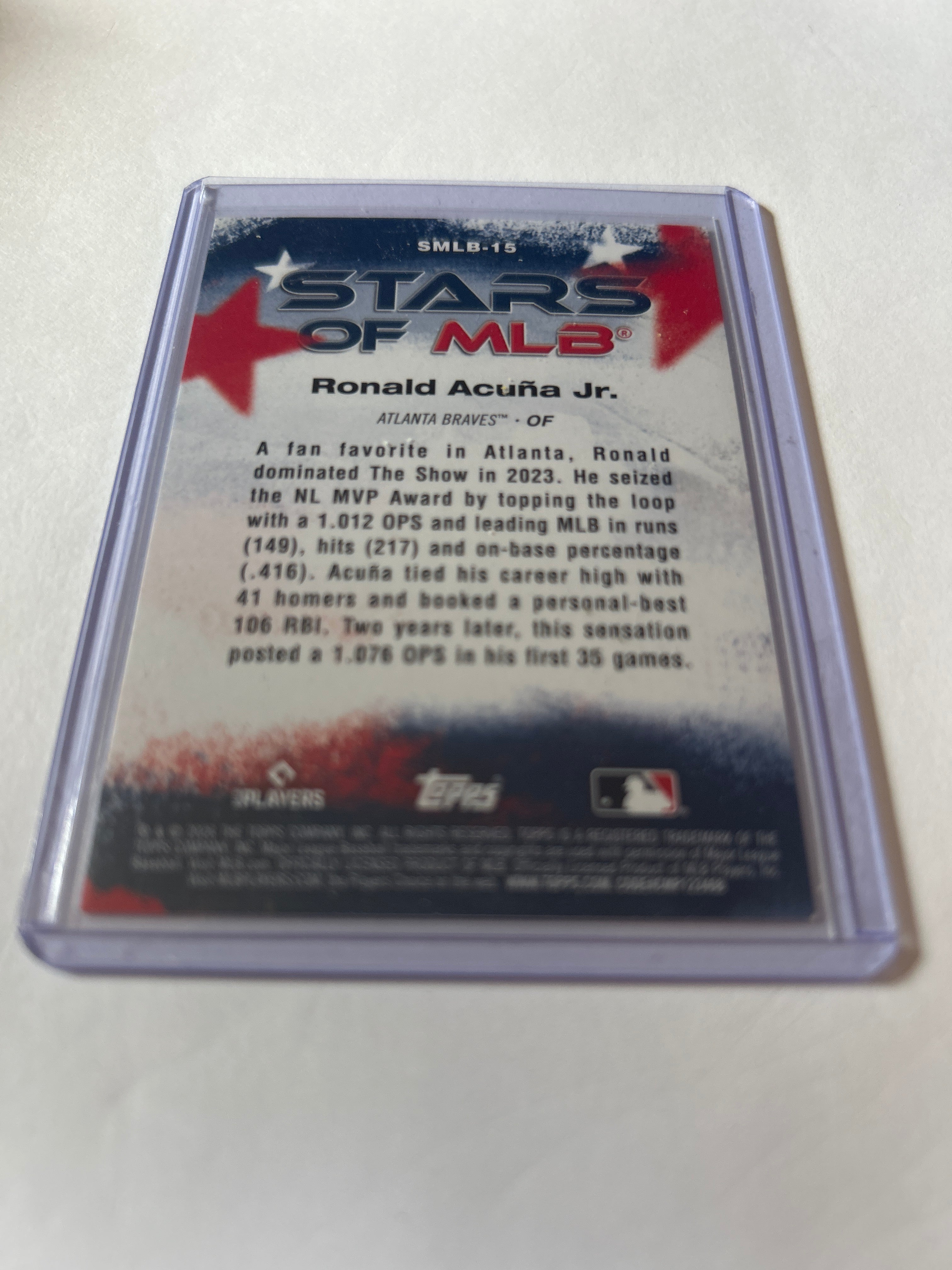 2026 Topps Series 1 - Stars of MLB Ronald Acuña Jr. #SMLB-15
