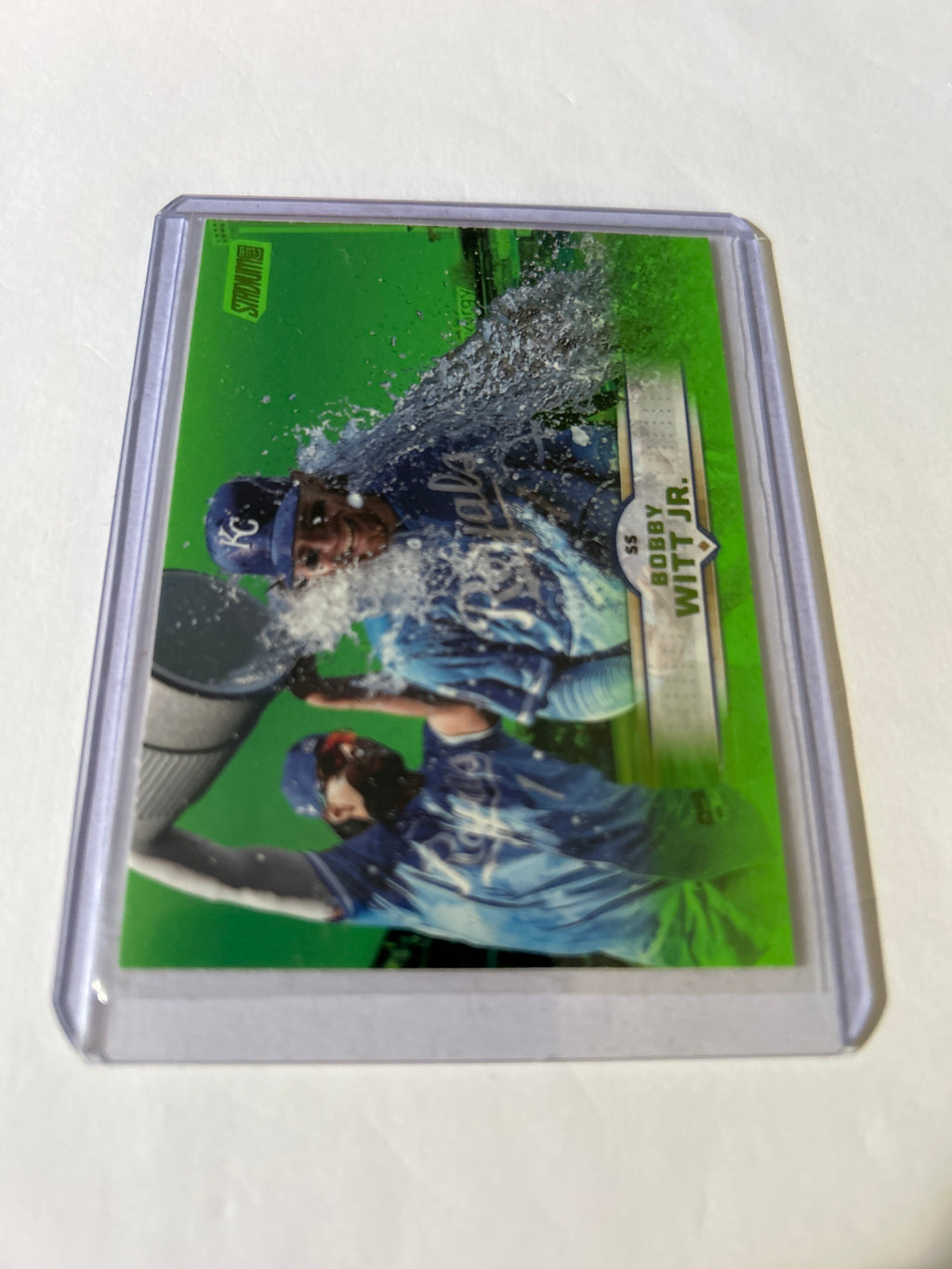 2025 Topps Stadium Club- Bobby Witt Jr-#6 - Lime Green Foil