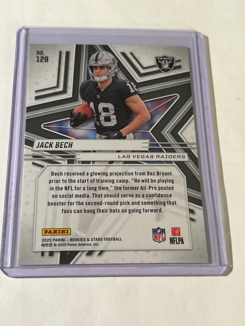 2025 Panini Rookies & Stars - Rookies Jack Bech #128 (RC)