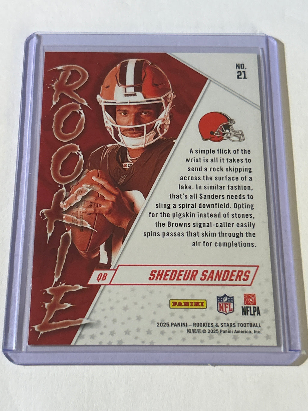 2025 Panini Rookies & Stars - Rookie Exclusive Shedeur Sanders #21 (RC)