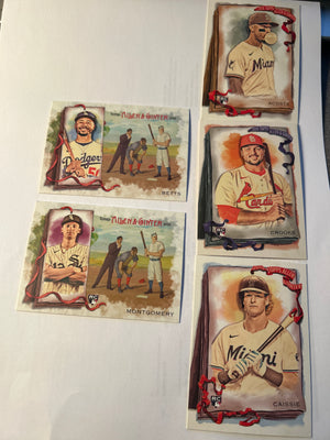 2026 Topps Allen & Ginter 5 Card Rookie Lot Acosta Montgomery Crooks Caissie RC plus Mookie Betts