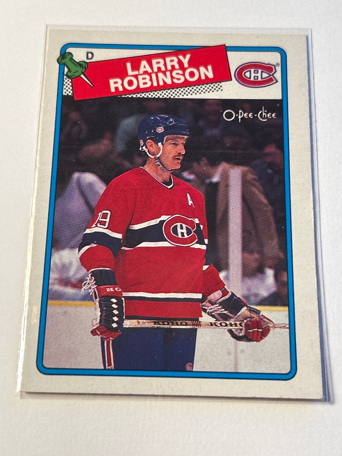 1988-89 O-Pee-Chee Larry Robinson Montreal Canadiens HOF