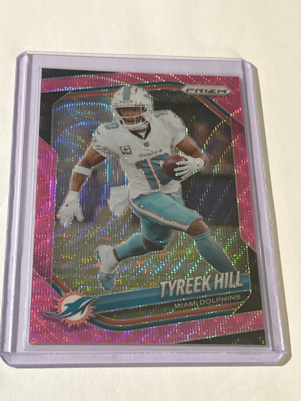 2025 Panini Prizm - Tyreek Hill #249 Pink Wave Prizm