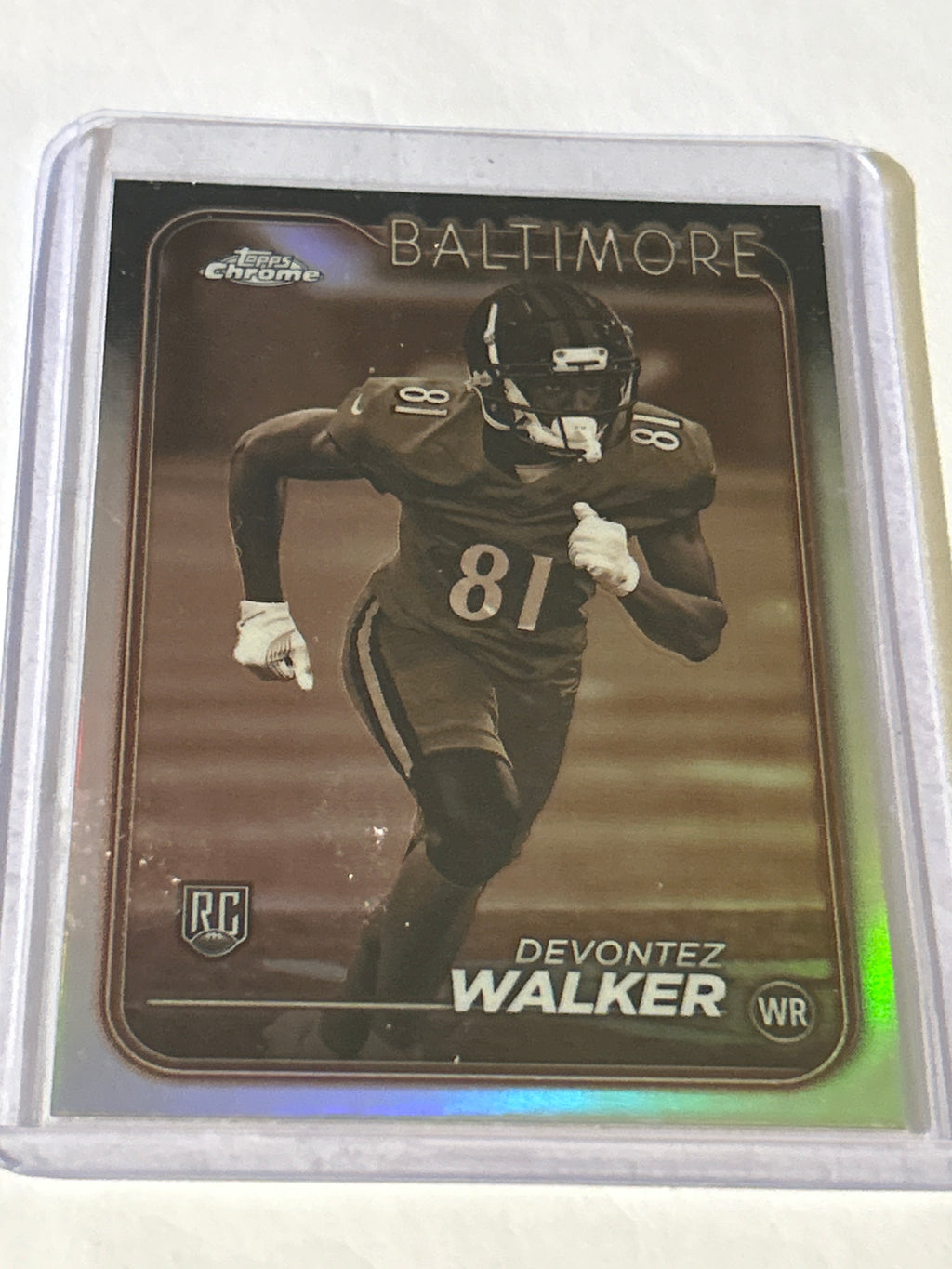 2024 Topps Chrome - Rookies Devontez Walker- #287 Sepia Refractor (RC)