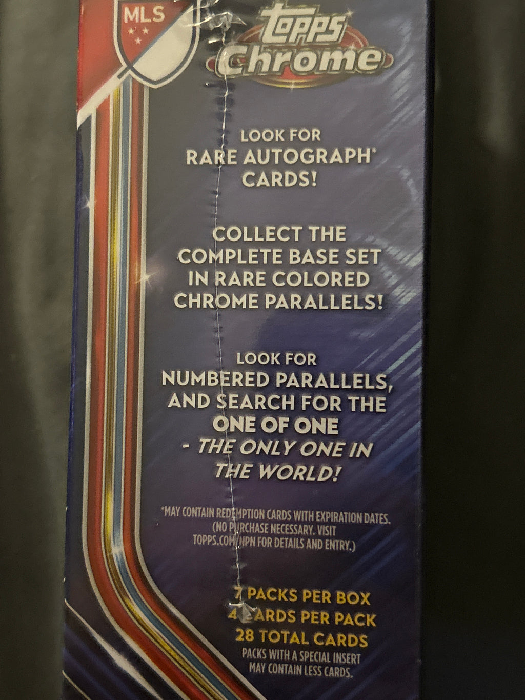 2026 Topps Chrome MLS Soccer Blaster Box, 28 Cards, Factory Sealed