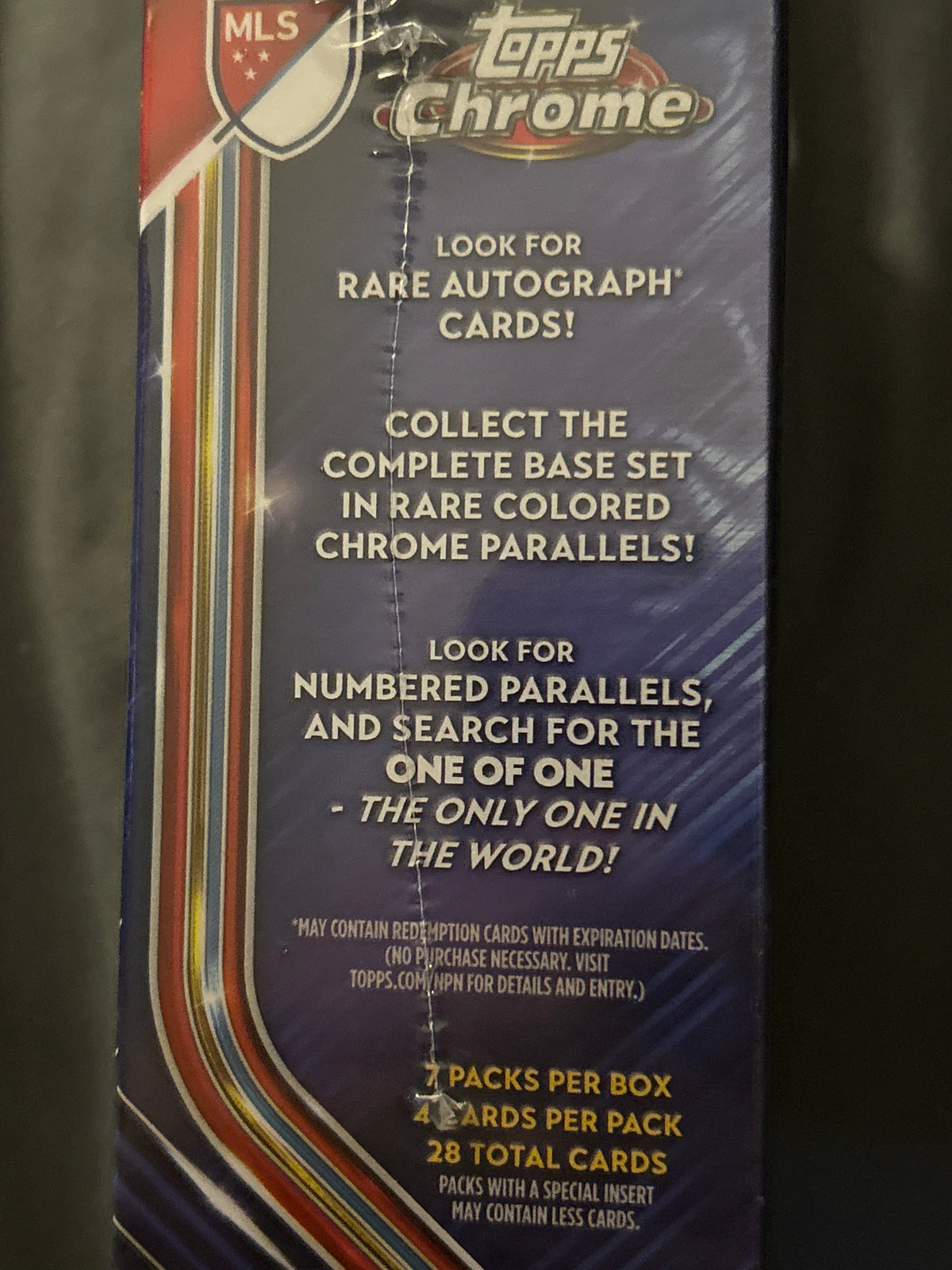 2026 Topps Chrome MLS Soccer Blaster Box, 28 Cards, Factory Sealed