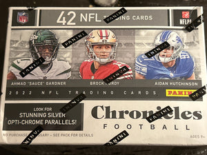 2022 Panini Chronicles Football Blaster Box, 42 Cards, Factory Sealed