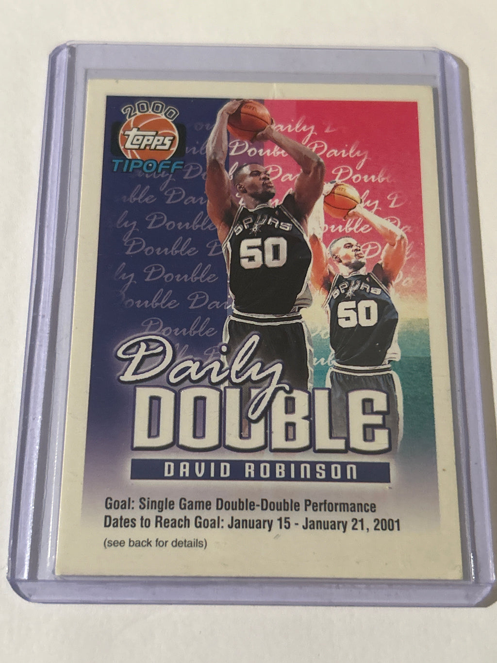 2000-01 Topps Tip-Off - Daily Double David Robinson February 5 - February 11