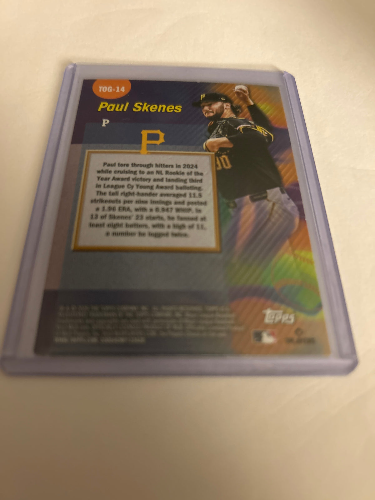 2026 Topps Series 1 - Titans of the Game Paul Skenes #TOG-14