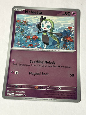 2025 Pokemon Phantasmal Flames Meloetta #040/094 Uncommon