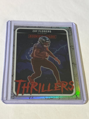 2025 Panini Rookies and Stars- Thrillers Zay Flowers #12 Silver