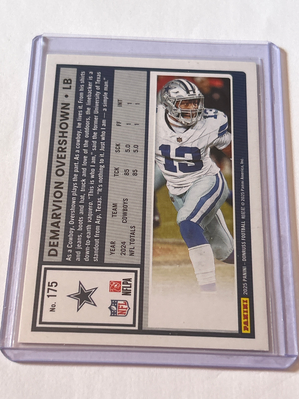 2025 Panini Donruss - DeMarvion Overshown #175 Purple Press Proof
