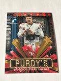 2026 Bowman Chrome Brock Purdy Purdy's Perfect Pass Cards Insert San Francisco 49ers