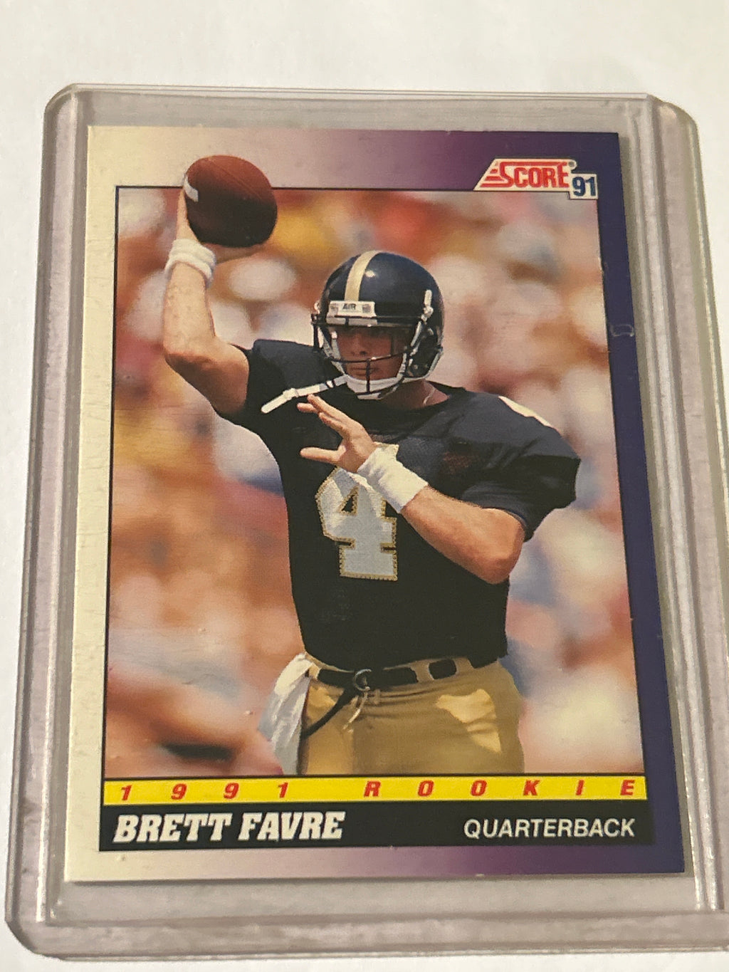 1991 Score - 1991 Rookie Brett Favre #611 (RC)