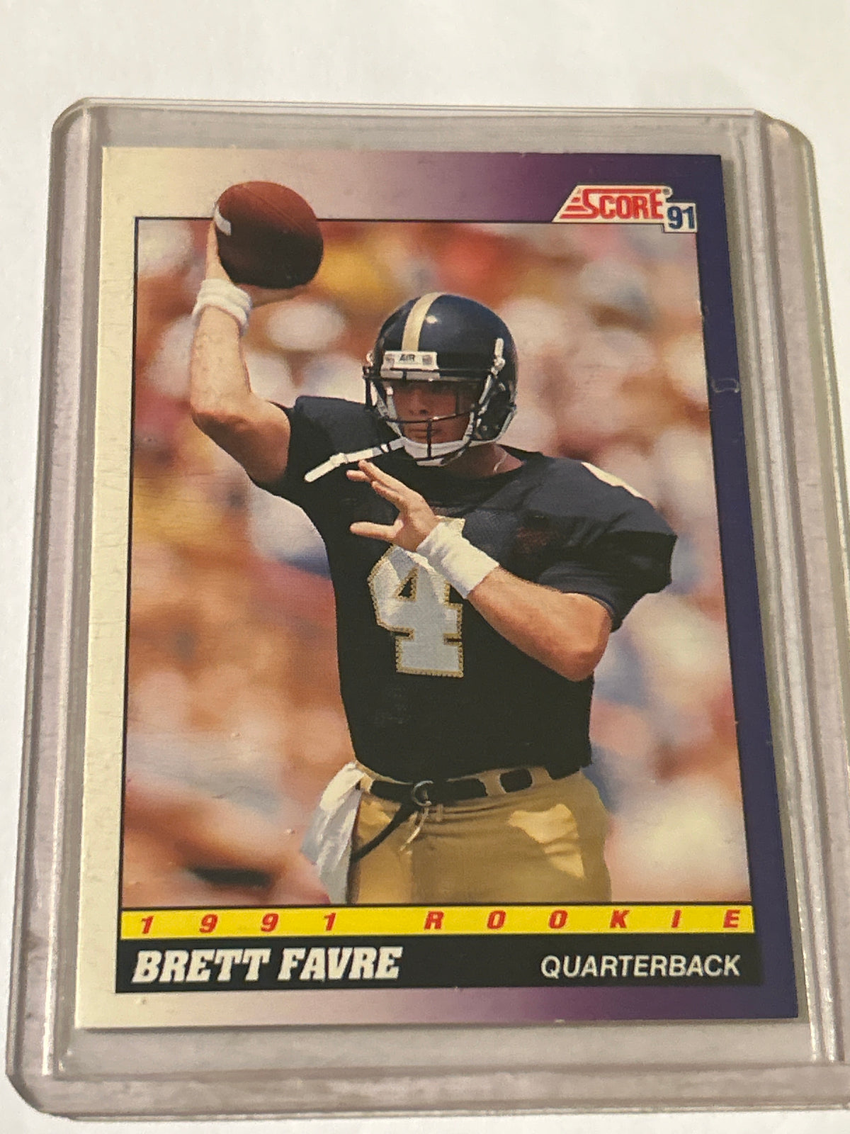 1991 Score - 1991 Rookie Brett Favre #611 (RC)