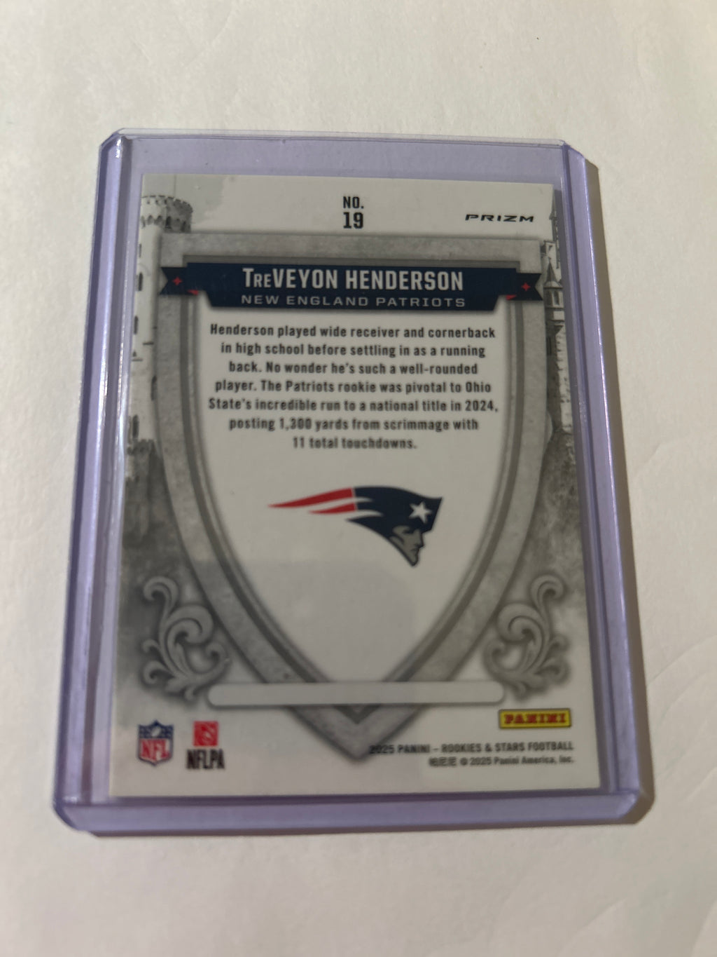 2025 Panini Rookies & Stars - Crusade TreVeyon Henderson #19 Silver (RC)