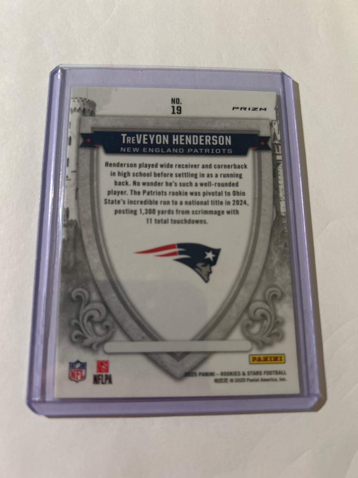 2025 Panini Rookies & Stars - Crusade TreVeyon Henderson #19 Silver (RC)