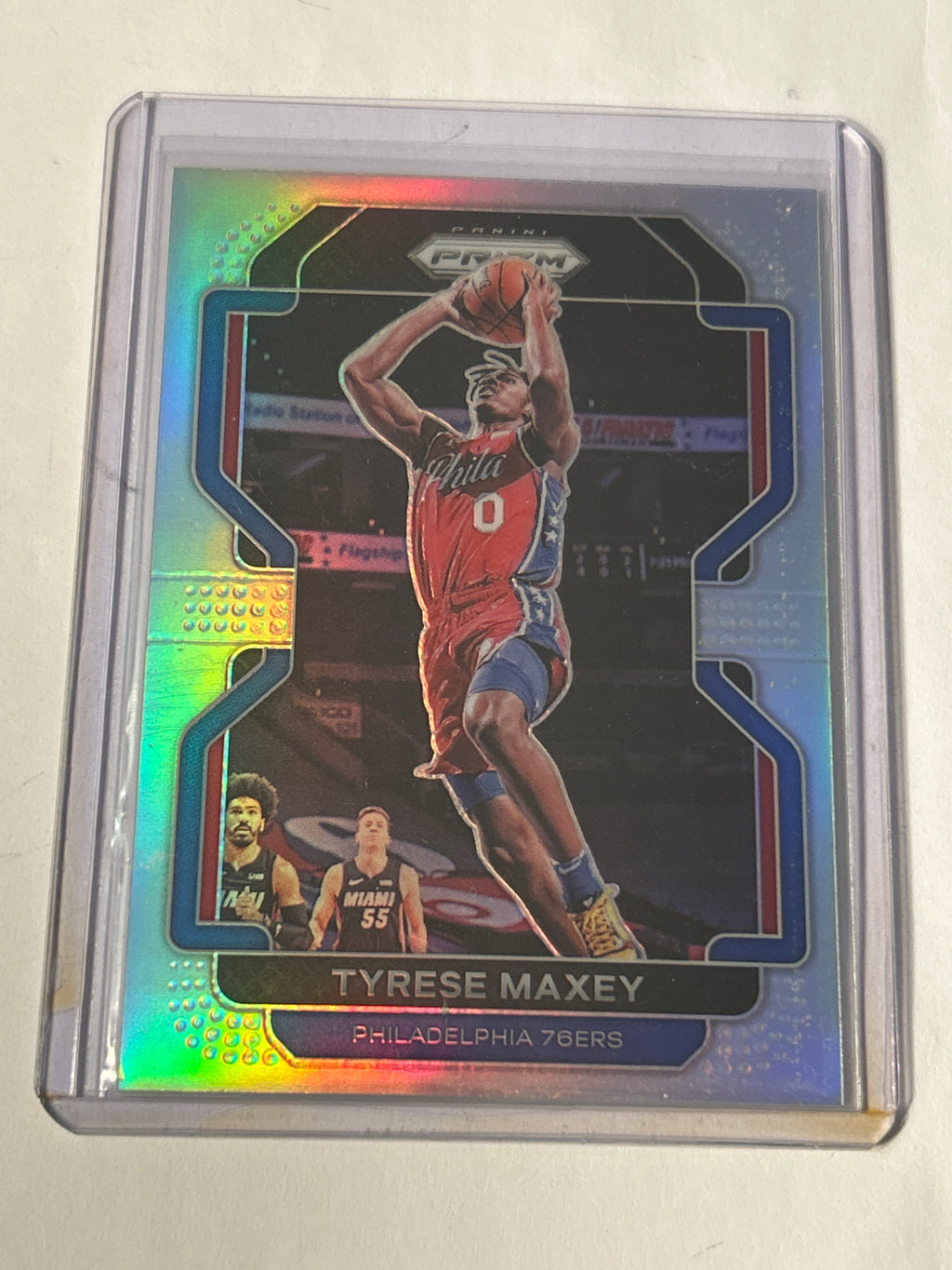 2021-22 Panini Prizm Tyrese Maxey Silver Prizm #28 76ers