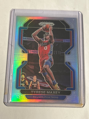 2021-22 Panini Prizm Tyrese Maxey Silver Prizm #28 76ers