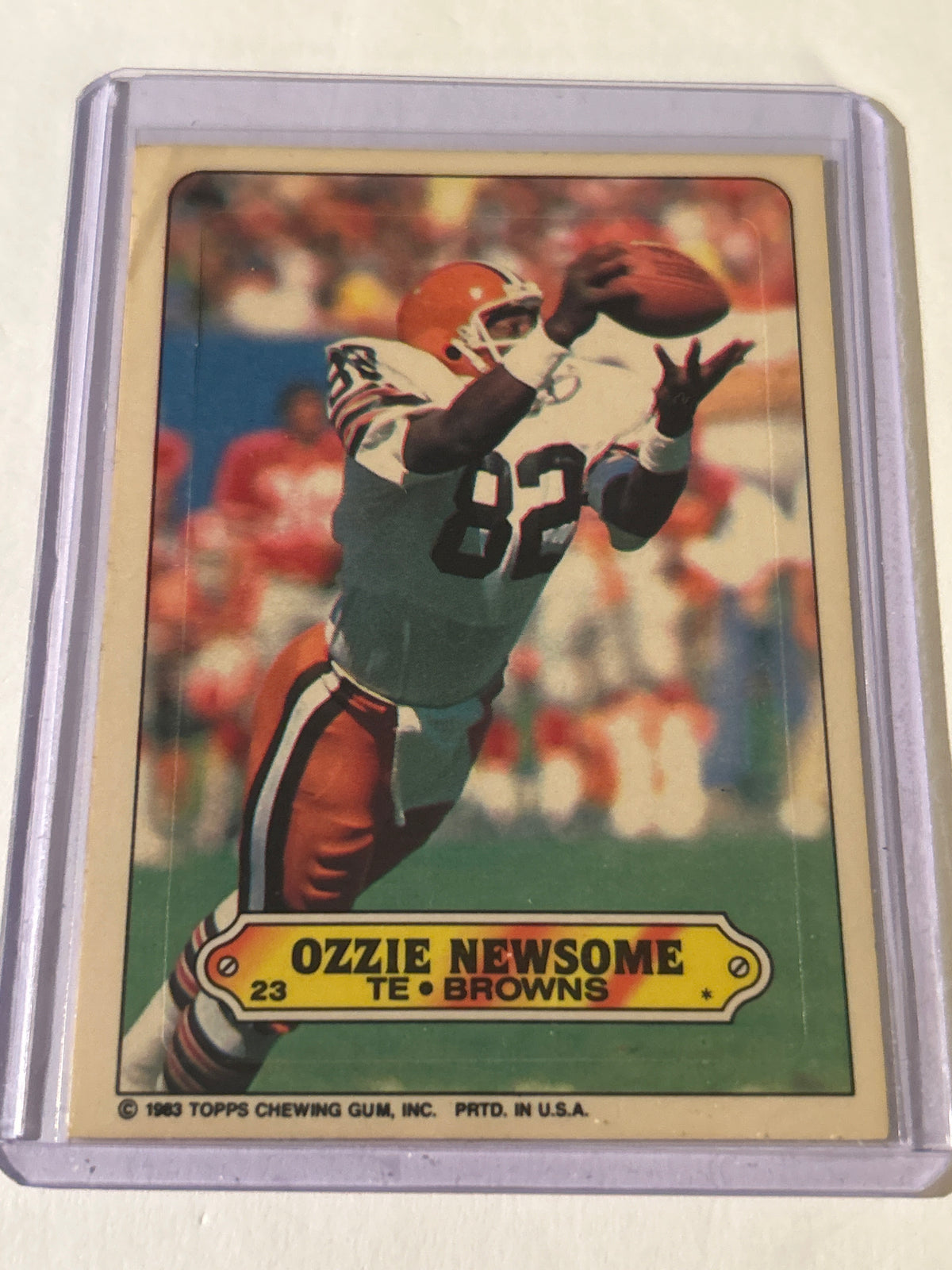 1983 Topps - Stickers Ozzie Newsome #23