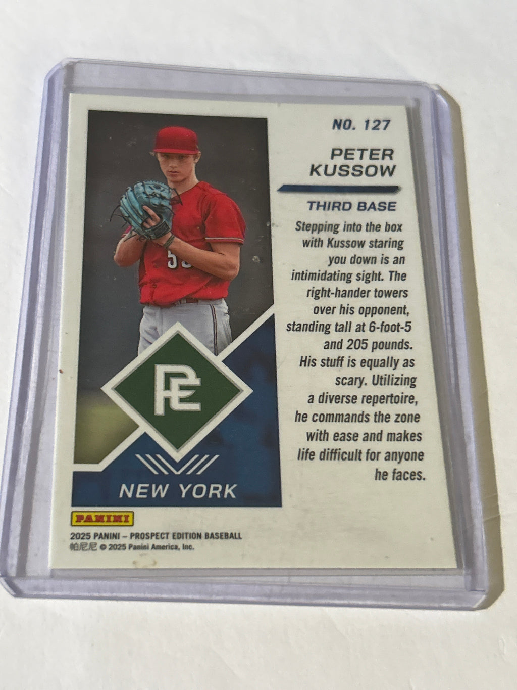 2025 Panini Prospect Edition- Peter Kussiw #127 (RC)