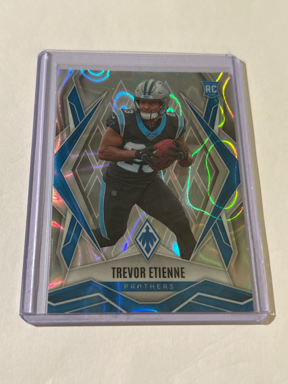 2025 Panini Phoenix - Rookies Trevor Etienne #183 Silver Seismic (RC)