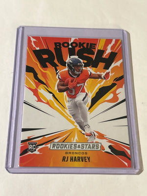 2025 Panini Rookies & Stars - Rookie Rush RJ Harvey #15 (RC)