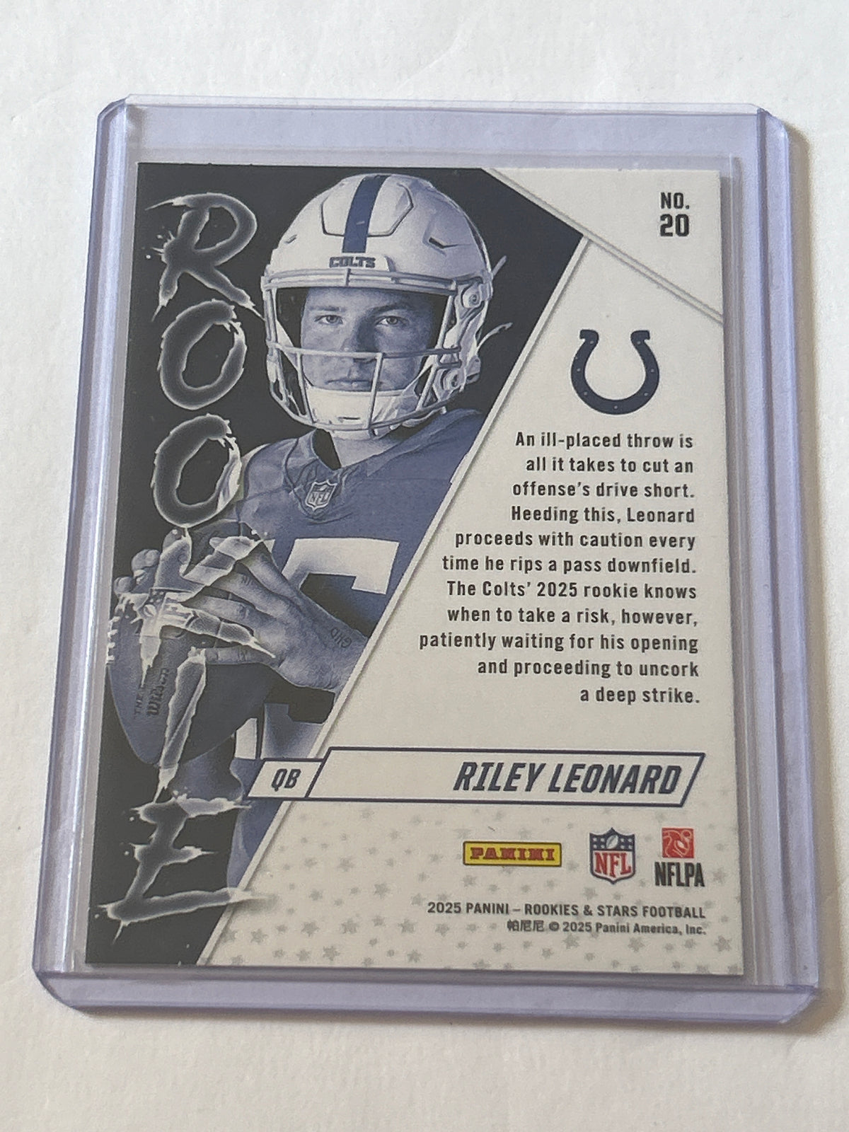 2025 Panini Rookies & Stars - Rookie Exclusive Riley Leonard #20 (RC)