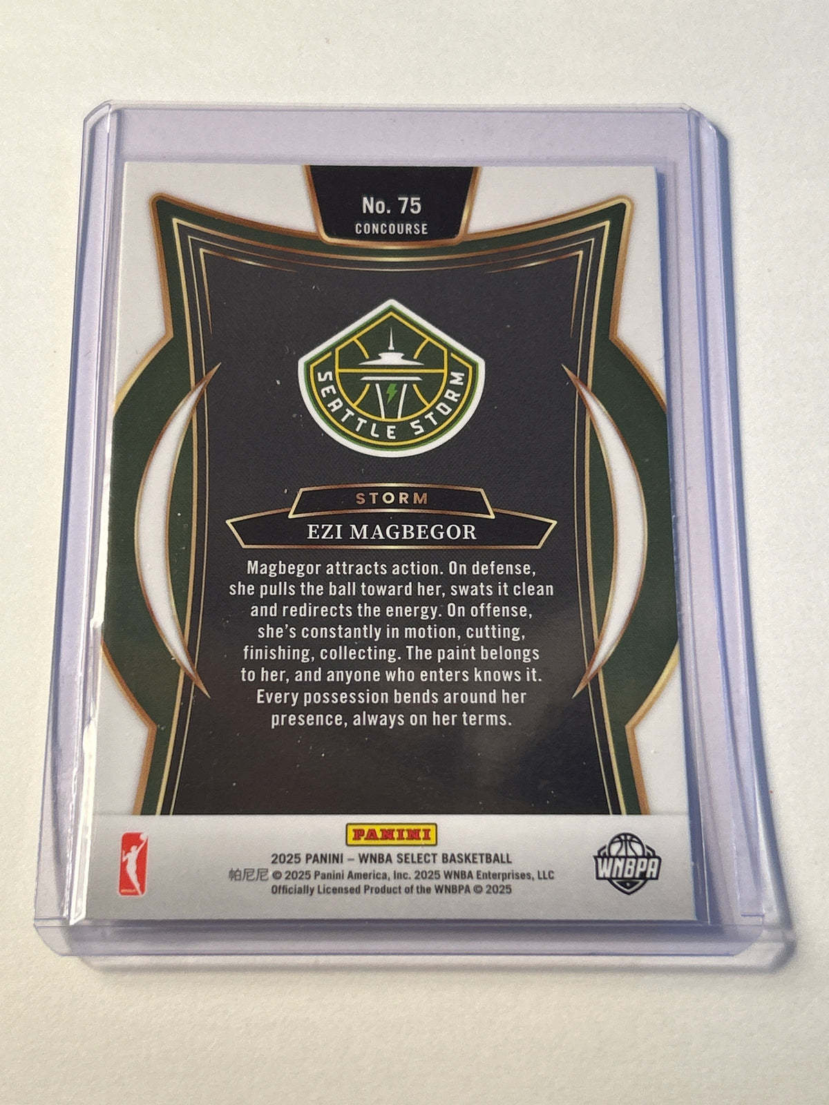 2025 Panini Select WNBA Ezi Magbegor Seattle Storm