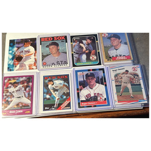 Roger Clemens 8 Card Lot Boston Red Sox 1986 1987 1988 Topps Donruss Fleer Score 1995 Fleer