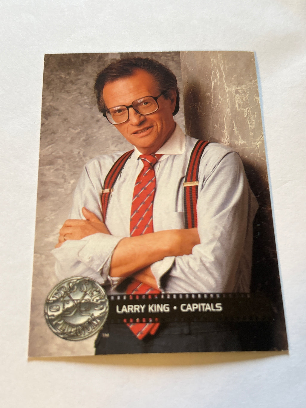 1991-92 Pro Set Platinum Larry King #292 Washington Capitals