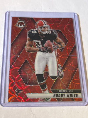 2025 Panini Mosaic - Roddy White #21 , Red Scope Prizm