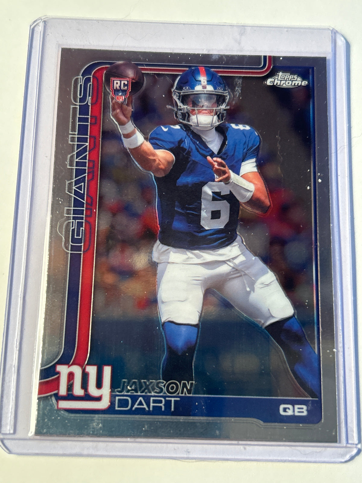 2025 Topps Chrome Jaxson Dart RC #306 Rookie Card New York Giants QB